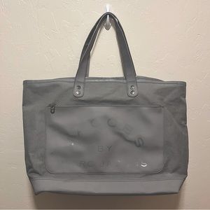 Jacobs by Marc Jacobs Grey Canvas Leather Tote